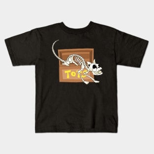 Haunted Cat Toy Box Kids T-Shirt